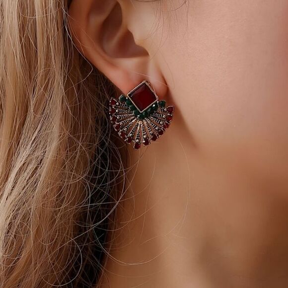 Retro diamond earrings M235 - Picture 1 of 5